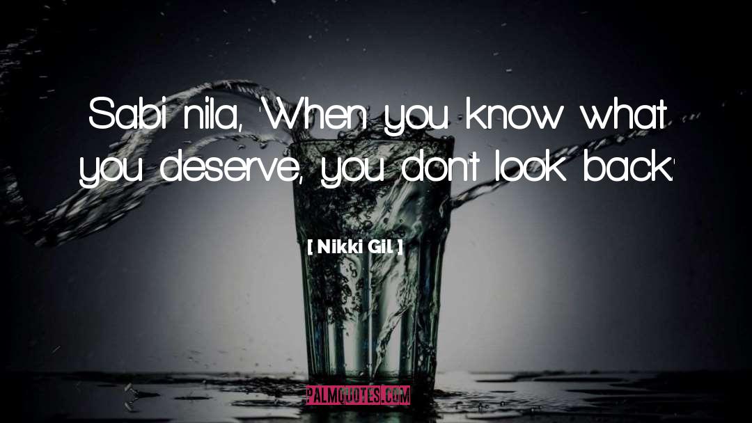 What You Deserve quotes by Nikki Gil
