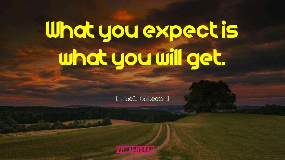 What You Expect quotes by Joel Osteen