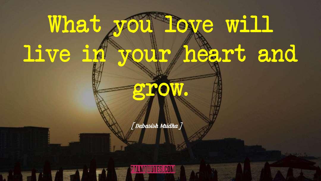 What You Love quotes by Debasish Mridha