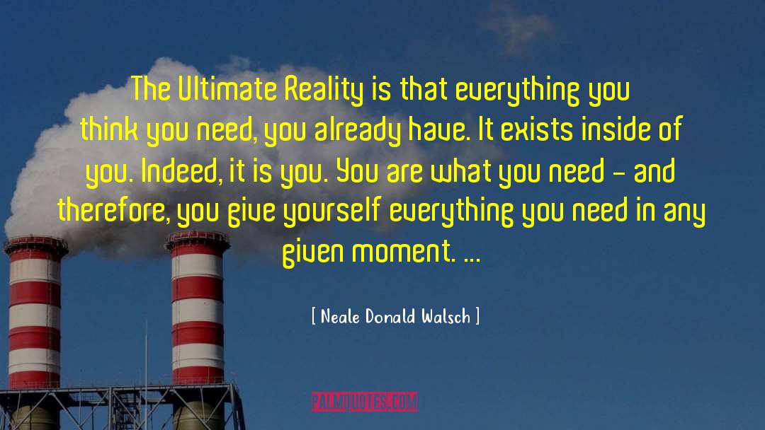What You Need quotes by Neale Donald Walsch