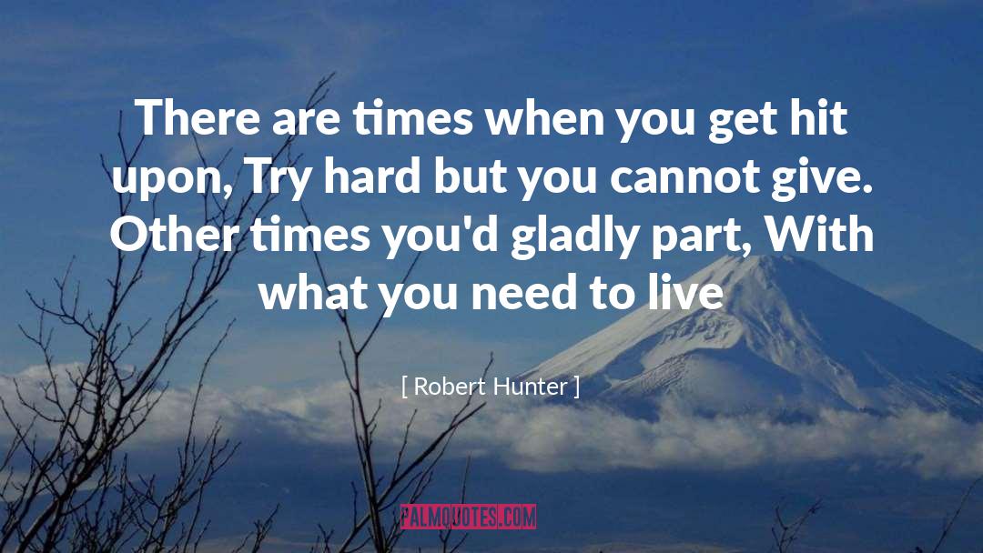 What You Need quotes by Robert Hunter