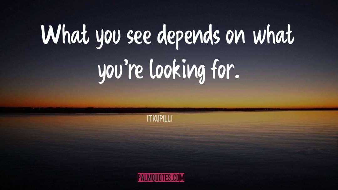 What You See quotes by Itkupilli