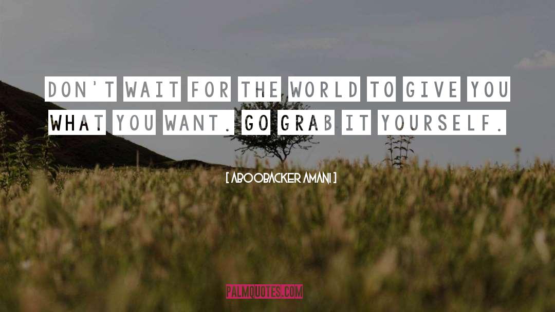 What You Want quotes by Aboobacker Amani