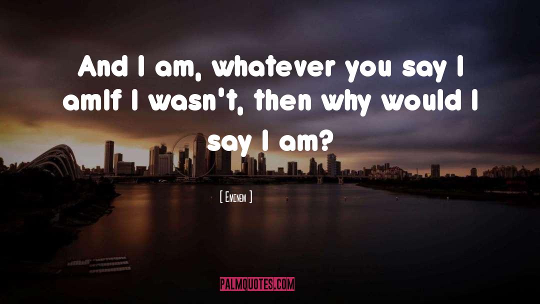 Whatever You Say quotes by Eminem