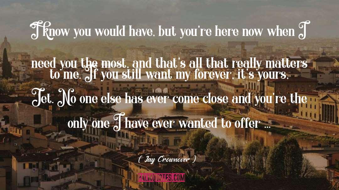 When I Need You The Most quotes by Jay Crownover