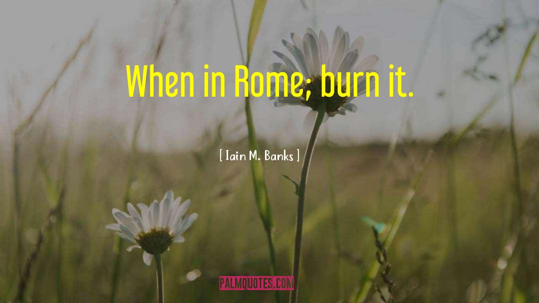 When In Rome quotes by Iain M. Banks