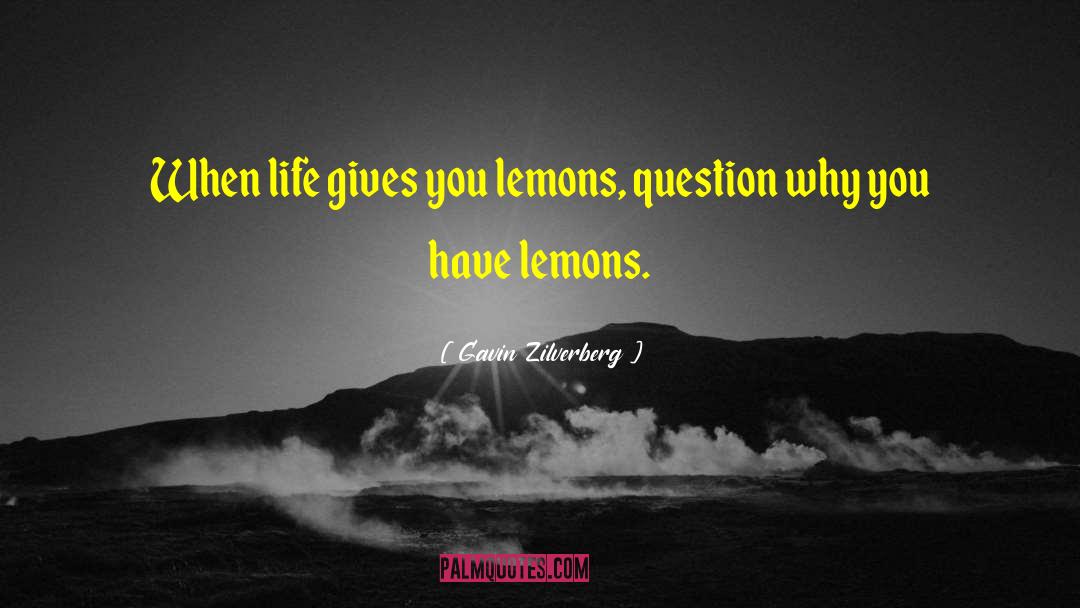 When Life Gives You Lemons quotes by Gavin Zilverberg