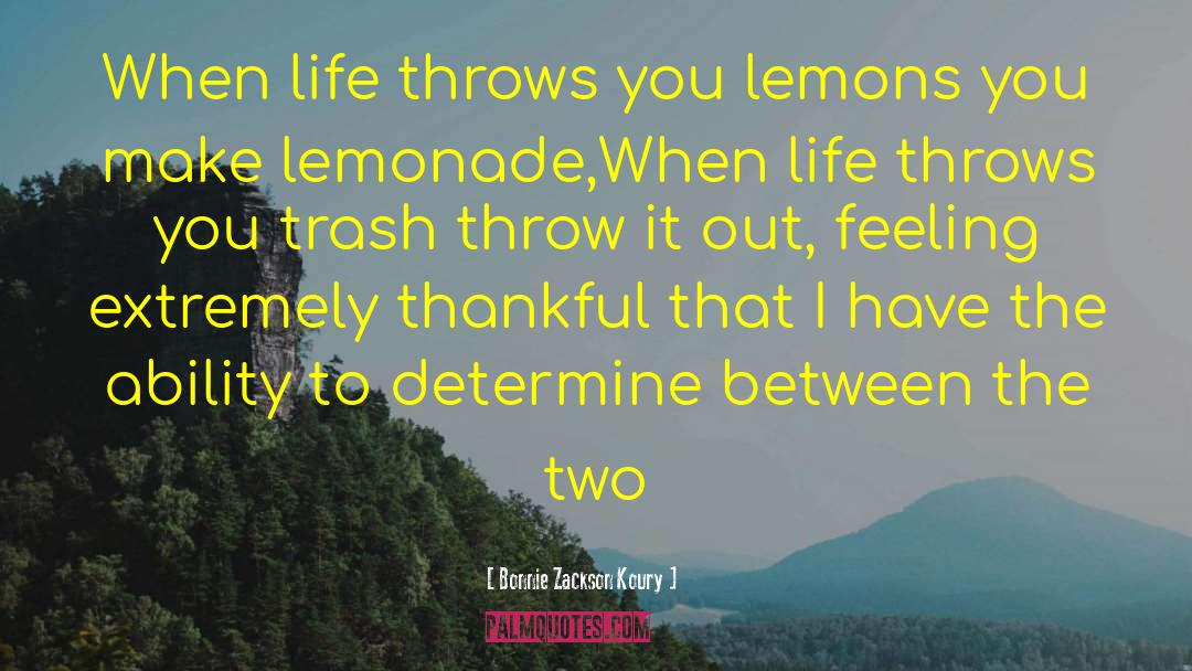 When Life Throws You Punches quotes by Bonnie Zackson Koury