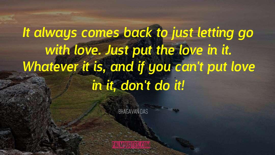 When To Love quotes by Bhagavan Das