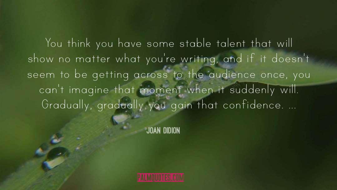 When You Have Confidence quotes by Joan Didion