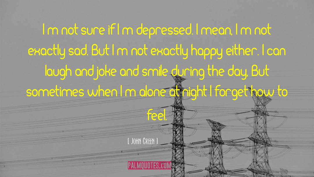 Whenever You Feel Sad quotes by John Green