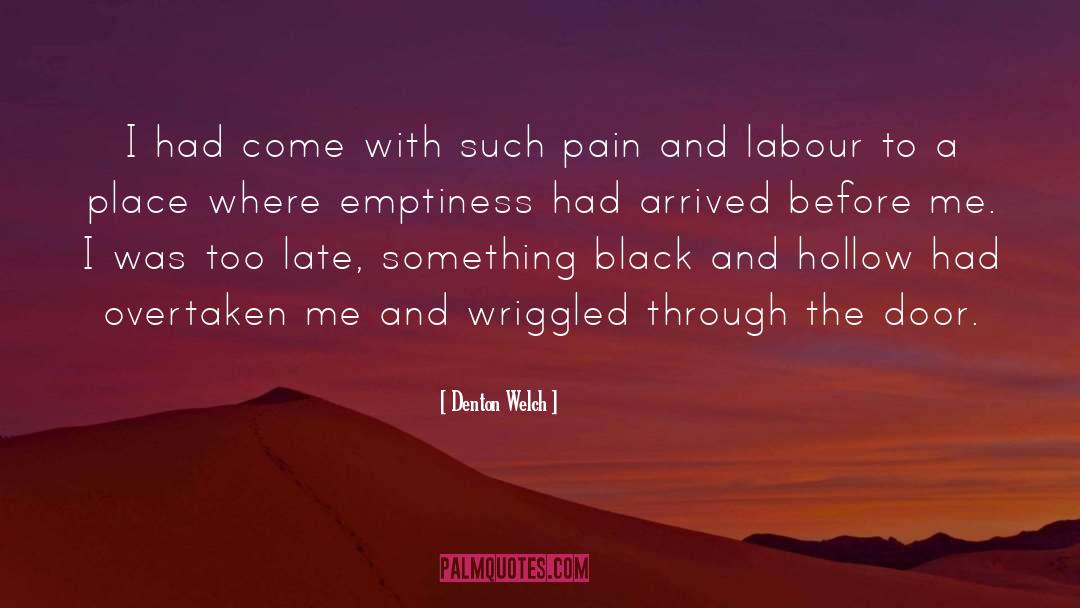 Where Pain Thrives quotes by Denton Welch