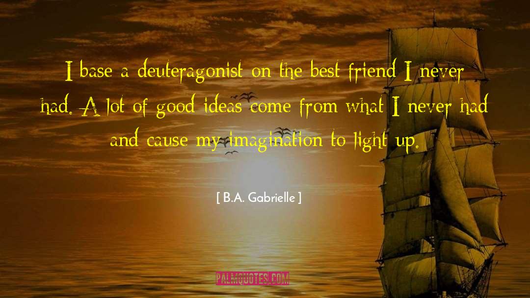 Where Plot Ideas Come From quotes by B.A. Gabrielle