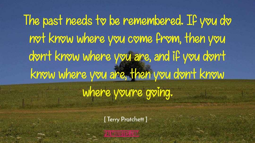 Where You Come quotes by Terry Pratchett