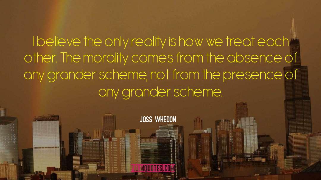 Where Your Morality Comes From quotes by Joss Whedon