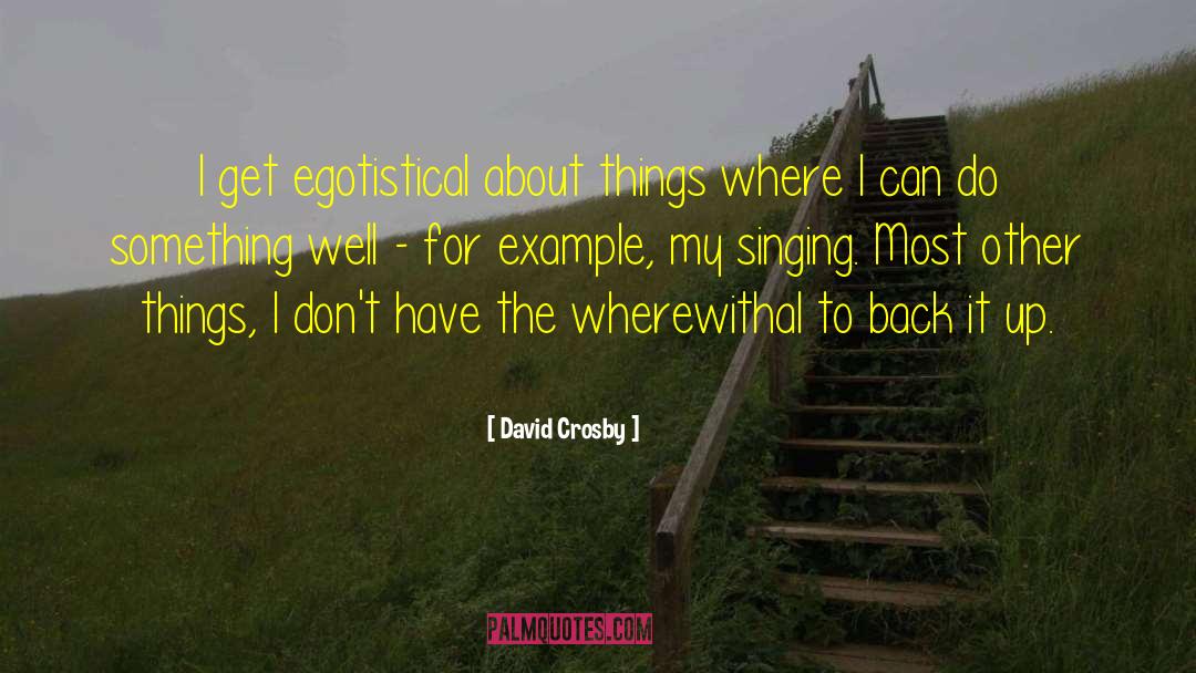 Wherewithal quotes by David Crosby