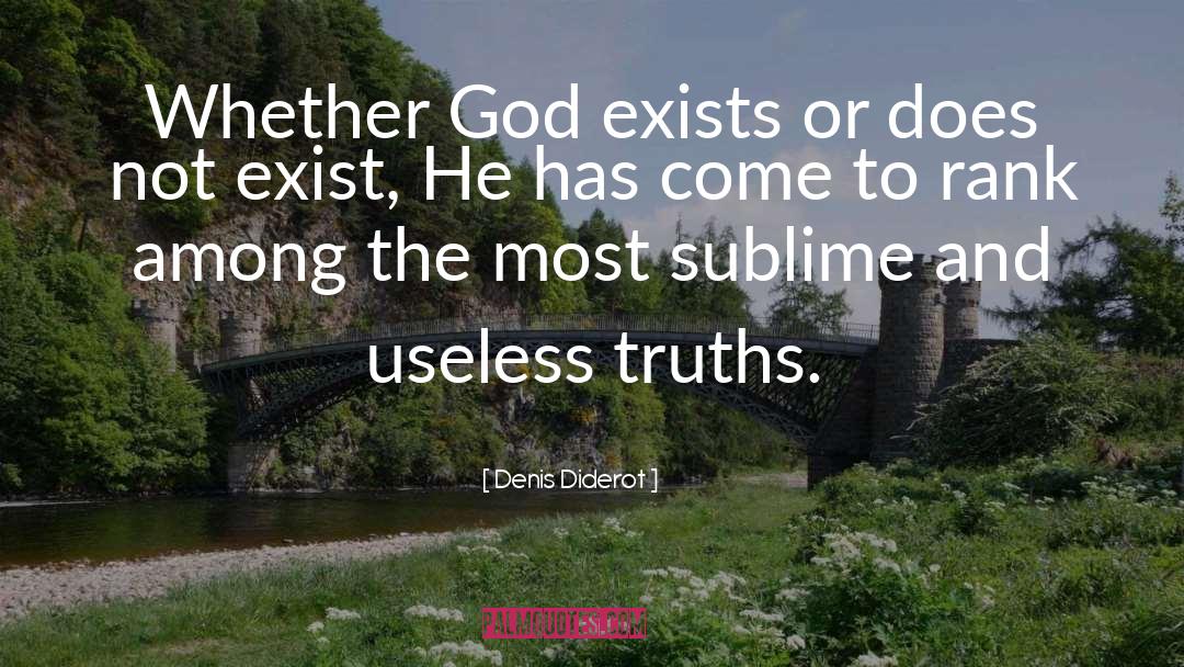 Whether God Exists quotes by Denis Diderot