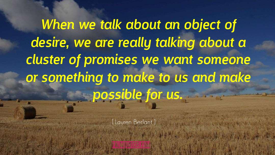 Whispering Promises quotes by Lauren Berlant