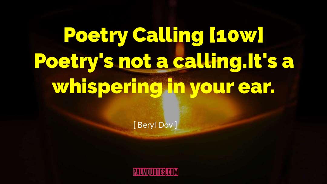 Whispering quotes by Beryl Dov