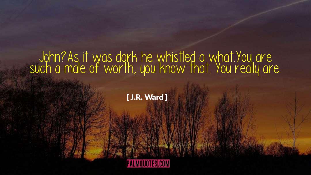 Whistled quotes by J.R. Ward