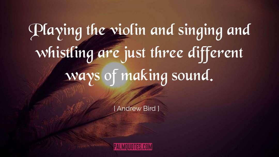 Whistling quotes by Andrew Bird