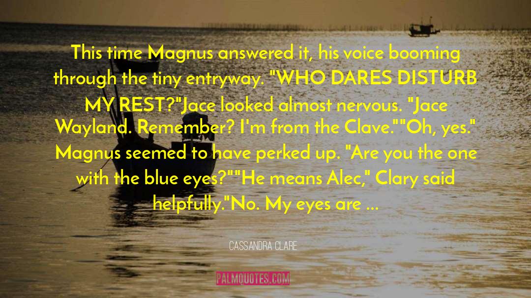 White And Blue quotes by Cassandra Clare