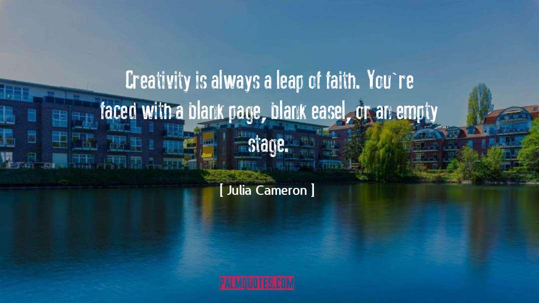 White Blank Page quotes by Julia Cameron