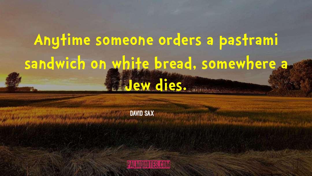 White Bread quotes by David Sax