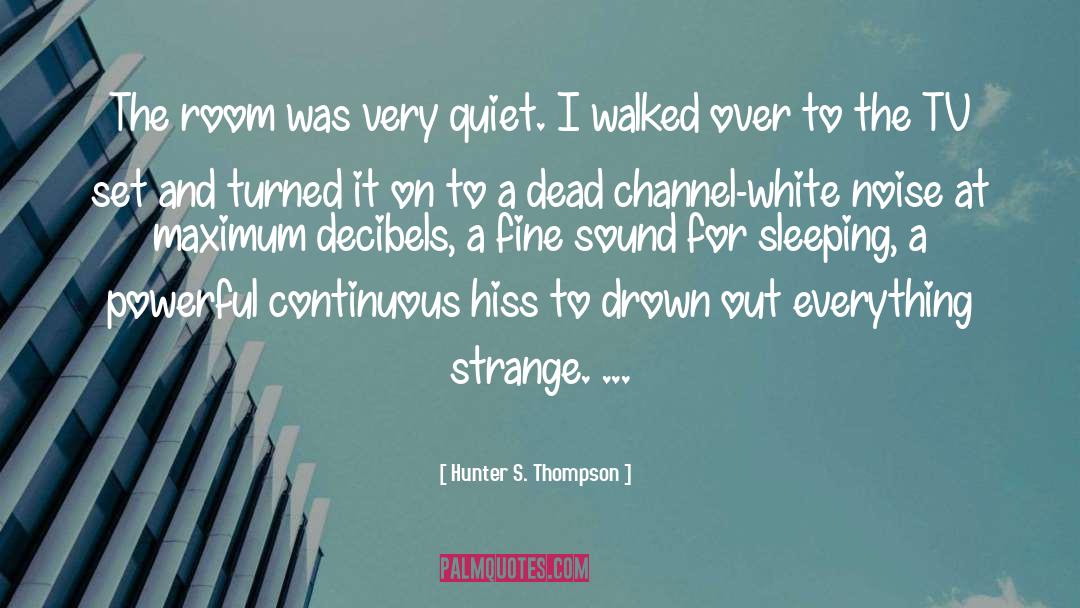 White Noise quotes by Hunter S. Thompson