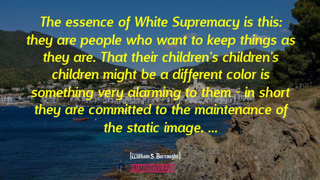 White Supremacy quotes by William S. Burroughs