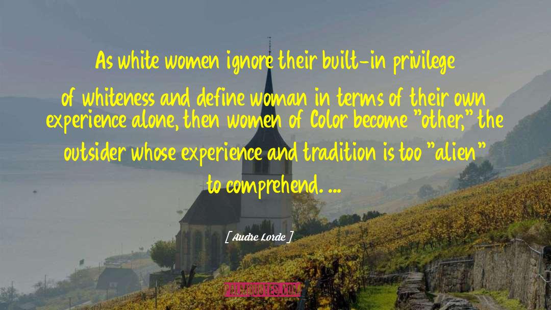 White Women quotes by Audre Lorde