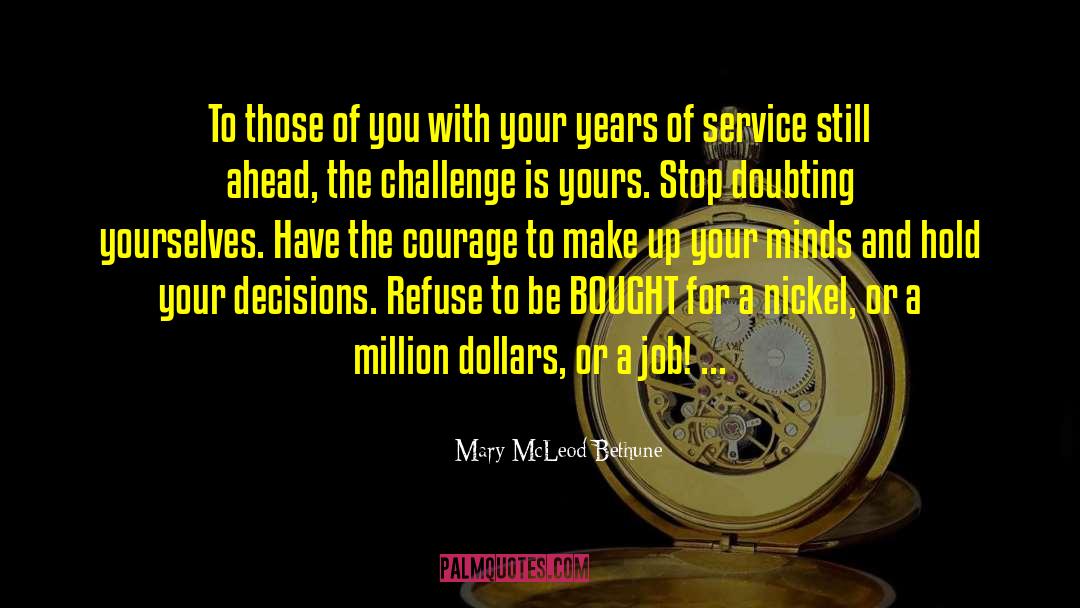 Whitenack Jobs quotes by Mary McLeod Bethune