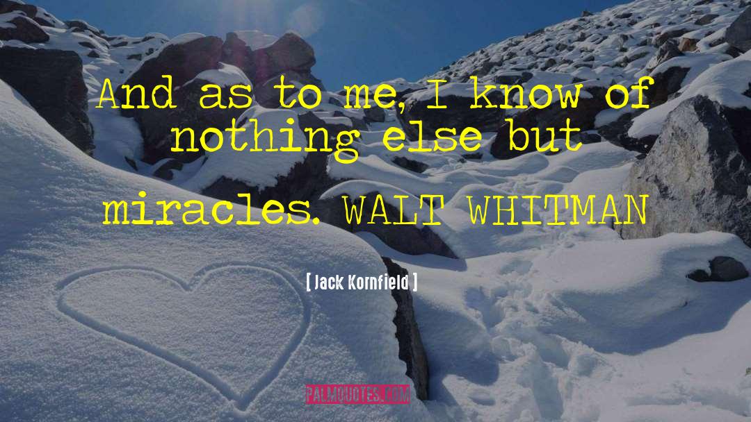 Whitman quotes by Jack Kornfield