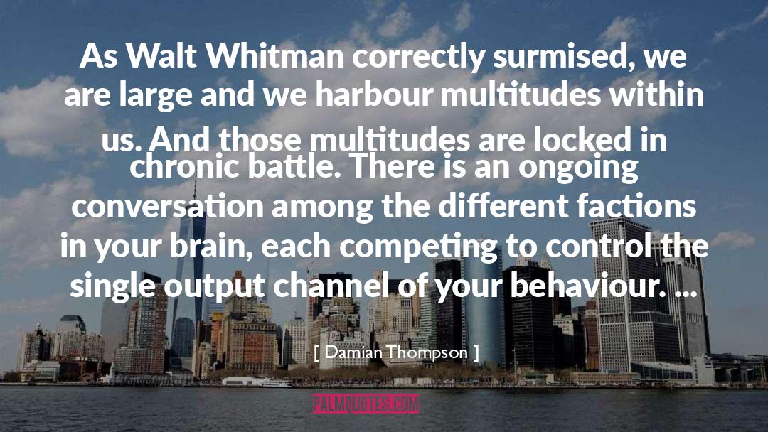 Whitman quotes by Damian Thompson