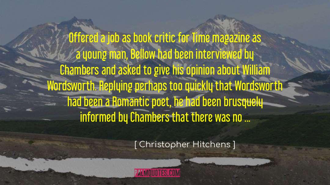 Whittaker Chambers quotes by Christopher Hitchens