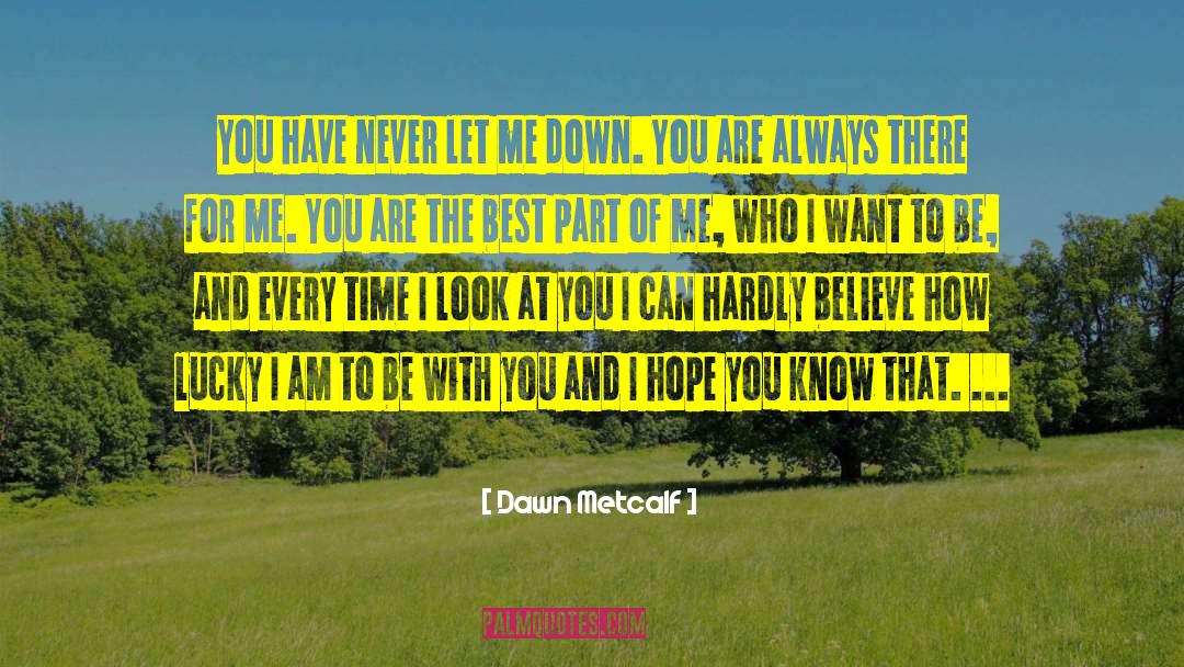 Who I Want To Be quotes by Dawn Metcalf