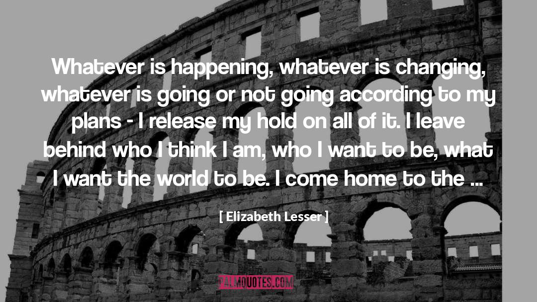 Who I Want To Be quotes by Elizabeth Lesser
