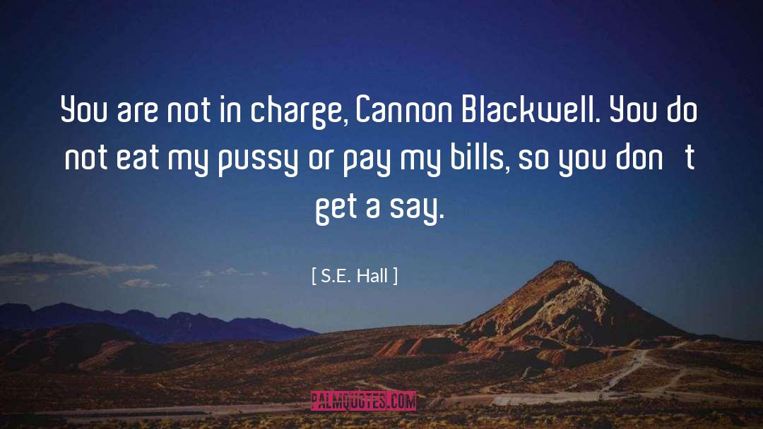 Who S In Charge quotes by S.E. Hall