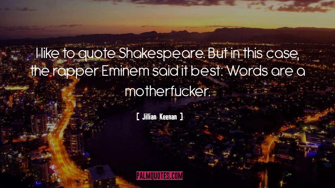 Who Said Were Not Against Rap Quote quotes by Jillian Keenan