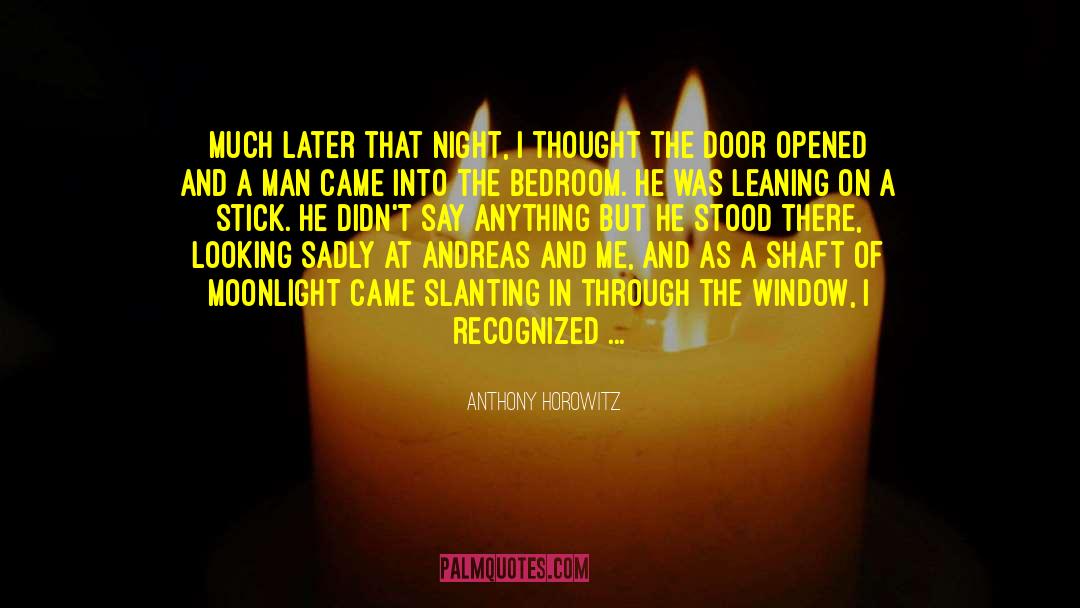 Who Sneaks In My Bedroom Window quotes by Anthony Horowitz