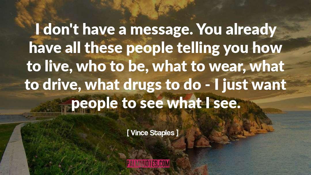 Who To Be quotes by Vince Staples