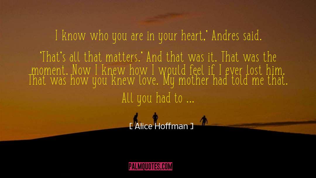 Who You Are In Your Heart quotes by Alice Hoffman