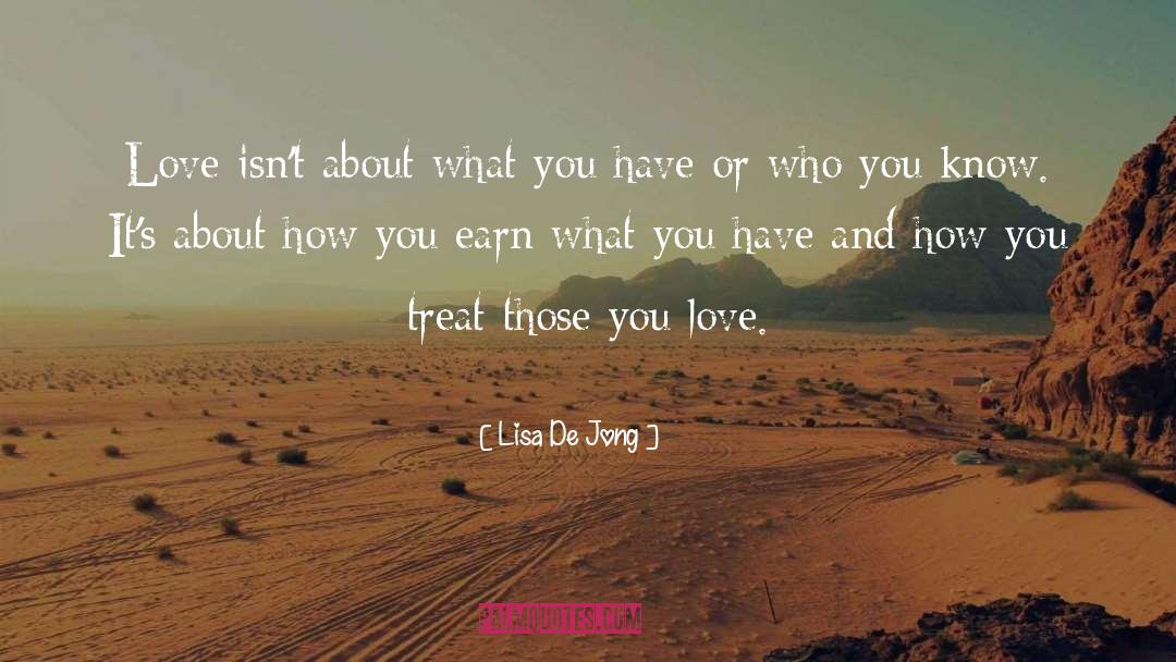 Who You Know quotes by Lisa De Jong
