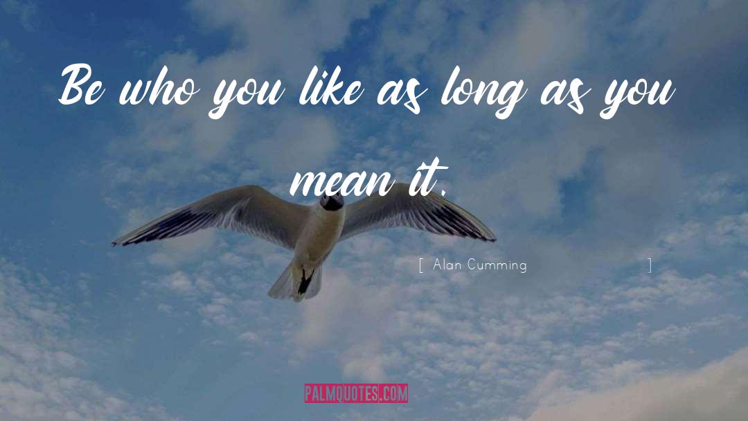 Who You Like quotes by Alan Cumming