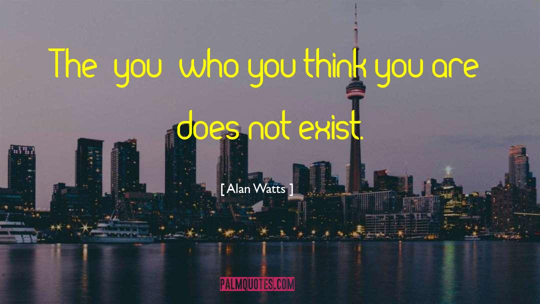 Who You Think You Are quotes by Alan Watts
