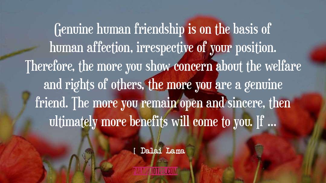 Who Your Friends Are quotes by Dalai Lama