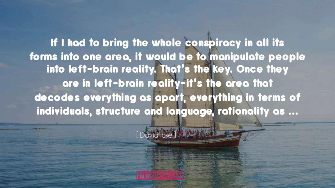 Whole Brain Thinking quotes by David Icke