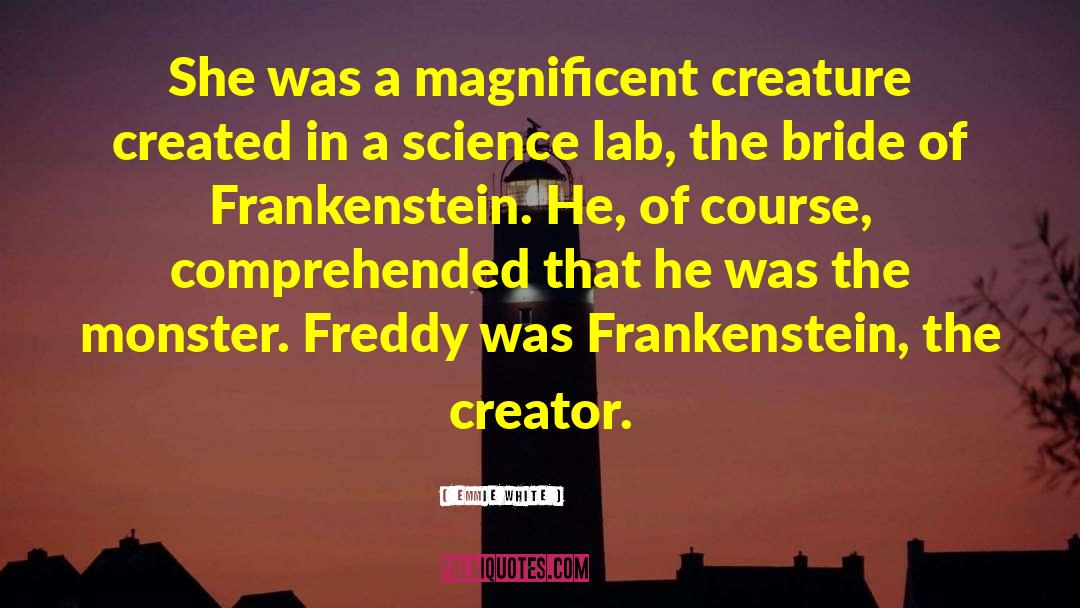 Why Did Frankenstein Create The Monster Quote quotes by Emmie White