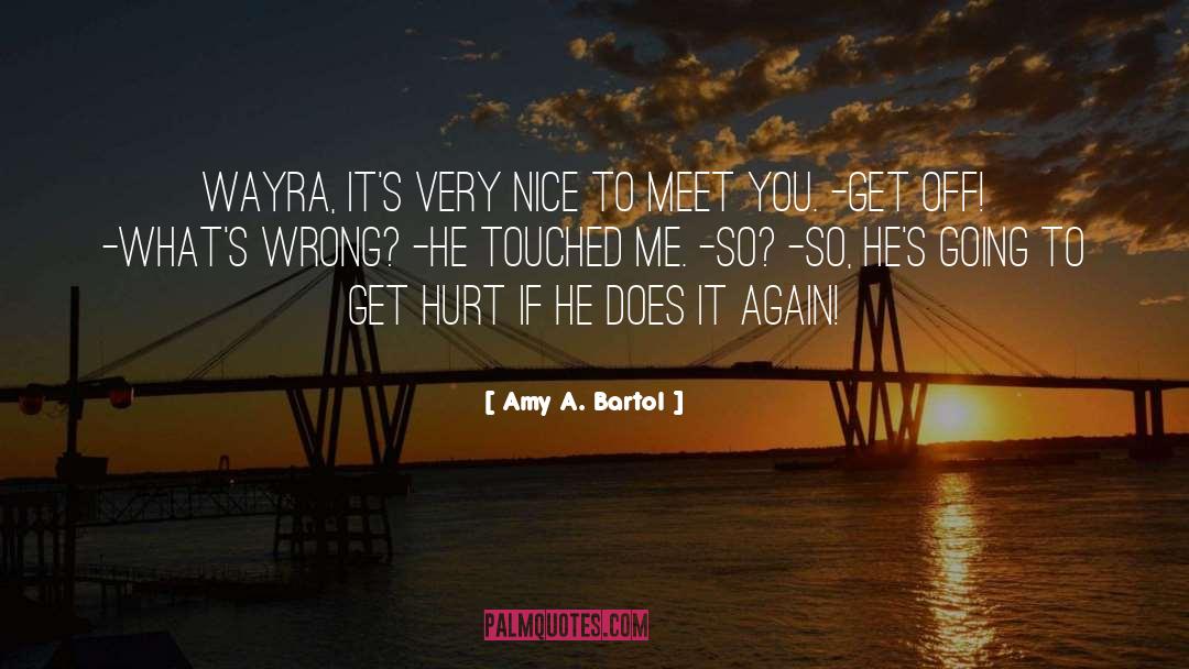 Why Does It Hurt quotes by Amy A. Bartol