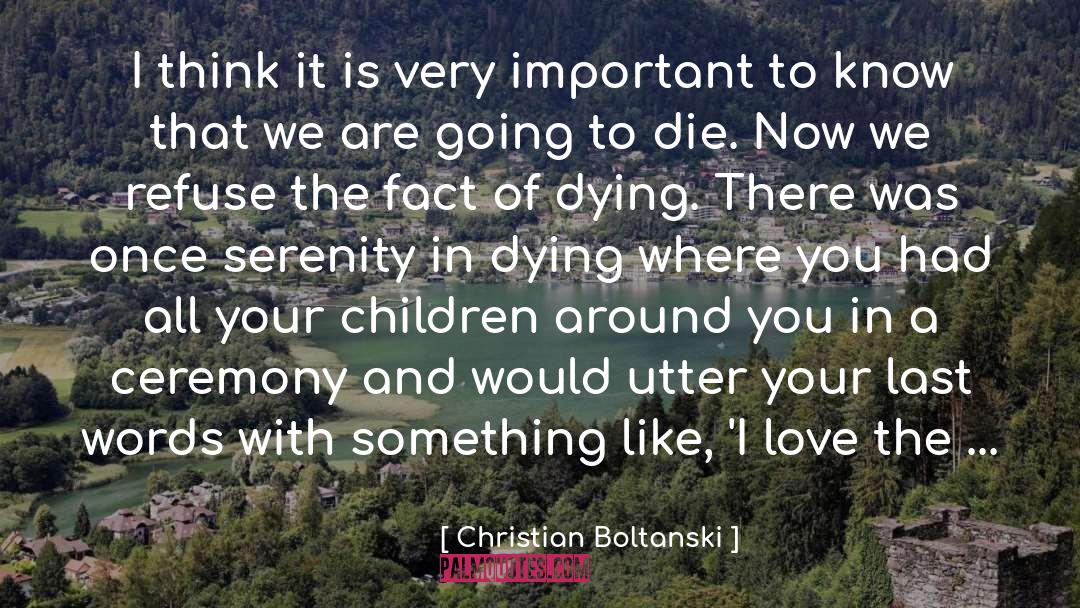 Why I Like You quotes by Christian Boltanski